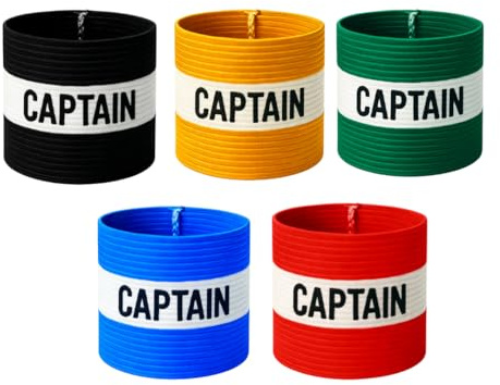 Fitness Health Fußball Band Fußball Kapitänsarmband Design Captain Band für Erwachsene und Jugendliche, 4 Farben erhältlich für mehrere Sportarten