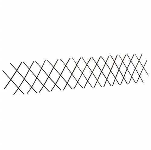 Weidenzaun | Weidenmatte Bilckschutz Balkon Terrasse | Sichtschutzmatte | Blickschutz Sonnenschutz für Haus und Garten | Braun | Naturweide | 180x30cm