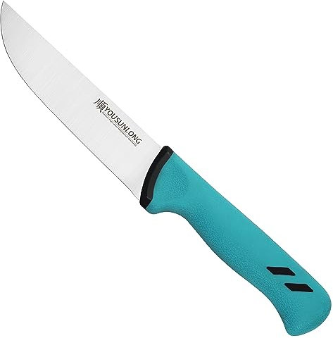 YOUSUNLONG Couteau à trancher de chef - Couteau de boucher pour le travail de la viande 152mm - Lame en acier au molybdène à haute teneur en carbone - Poignée ergonomique antidérapante