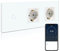 BSEED Interruptor de luz WiFi con Monitor de Energía Enchufe Doble,Compatible con Alexa y Google Home,Control de APP y Función de Temporizador,1 Gang WiFi Interruptor de Luz Blanco(Neutral Requerido)