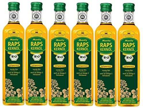 MORITZ BIO Rapskernöl SPARPAKET (6 mal 500ml im Karton)