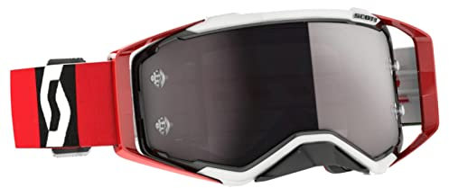 Scott Prospect MX Goggle Cross/MTB Brille rot/schwarz/silberfarben Chrom Works