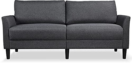 Yaheetech 2 Seater Sofa, 191cm, Modern Fabric Sofa Couch, Love Seat Sofa Settee, Sectional Sofa for Living Room, Office, Bedroom, Grey
