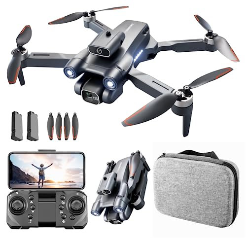 Jinsoku S150 Foldable Drone, 2K Camera Quality For Adults & Kids, 36 Mins Long Flight Time, Professional RC Quadcopter with Brushless Motor, 5G WIFI, 2 Batteries, Easy to Use For Beginners