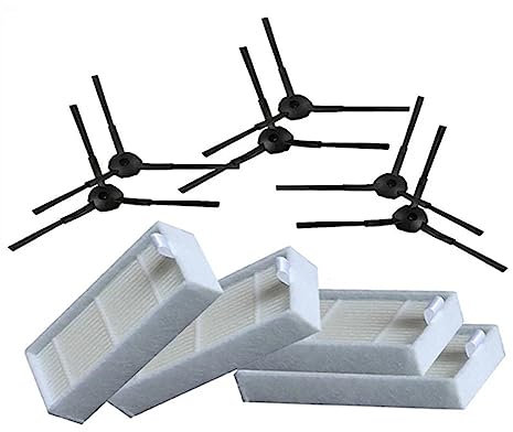 Robot aspirateur Filtre HEPA Brosse latérale Compatible avec SILVERCREST SSWR A1 Robot aspirateur pièces Accessoires