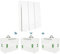 ZOREI Interruttore Senza Fili,Trasmettitore Ricevitore RF,Installazione Punto Luce Senza Rompere il Muro,220V 10A Max 2200W,Interruttore Wireless Senza Pile (3 Ricevitori + 1 Interruttore da 3 Tasti)