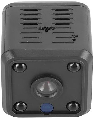 Airshi Mini Telecamera IP WiFi Wireless, Registrazione in Continuo Telecamera di Sicurezza Segreta Alimentata a Batteria Wireless per Desktop
