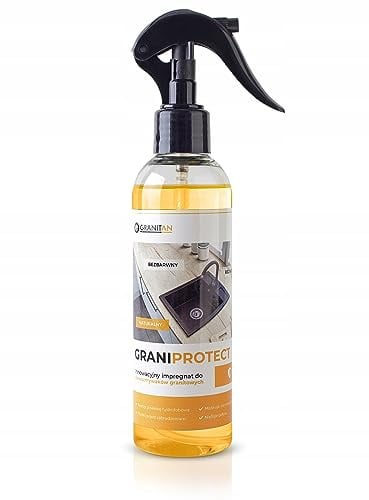 Granitan Imprägnierung für Granitspülen Politur, Versieglung | 200ml, GraniProtect, Kratzfestes Imprägniermittel für Kunststoffe, Schutzschicht
