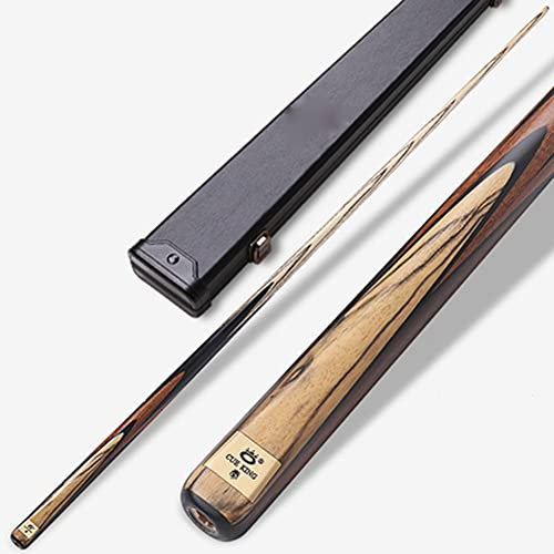 BBAUER Billard Queue Billiard Tisch mit zubehör 145 cm Kleiner Head Pool Queue Griff mit 9,5 mm/10 mm Kopf aus schwarzem und weißem Sandelholz, geeignet für Snooker(Color:10mm,Size:)