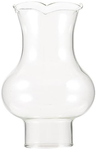 SEWACC Abat-jour en verre transparent pour lampe à huile design vintage pour décoration de la maison ombre pour lampes à pétrole avec diamètre de 3 cm