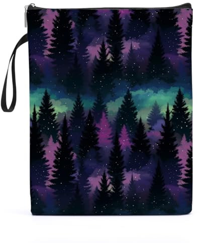 Buchhülle, Violett, Naturwald, Buchtasche, Galaxie, Buchliebhaber, Geschenke, Buchschutz, Bibliothekargeschenke, Buchhüllen, Bucheinband, Geschenke für Seele, Schwester, Tochter, Cousin, Mädchen,