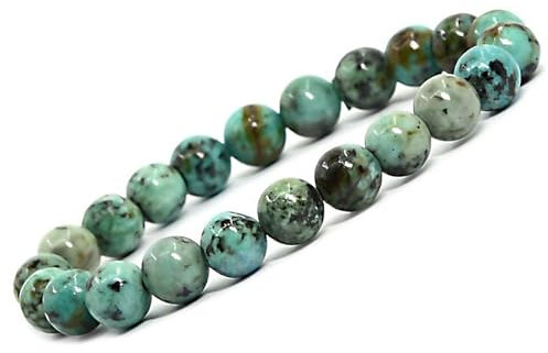 Coffret Bracelet Jaspe Heliotrope pierre naturelle AA Jaspe Sang de dragon perles véritable de 8 mm + fleur de vie + pochon cadeau offert- Un véritable bijoux - idée originale cadeau Noel