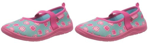Playshoes Eulen, Unisex-Kinder Niedrige Hausschuhe, Türkis (türkis 15), 26/27 EU (9 Child UK) (Packung mit 2)