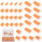 mellystore Kabelverbinder Set 35 Stück Kabelklemmen Elektro Lüsterklemmen mit Betätigungshebel, Elektro Klemmen Set 4mm² Leiter Klemme Verbindungsklemme für Feste Kabel 2-8 Leiter