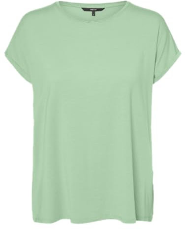 VERO Moda VMAVA Plain SS TOP GA JRS Noos, Pastel Green, S