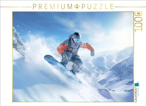 CALVENDO Puzzle Snowboarders in Action | 1000 Teile Lege-Größe 64 x 48 cm Foto-Puzzle für glückliche Stunden