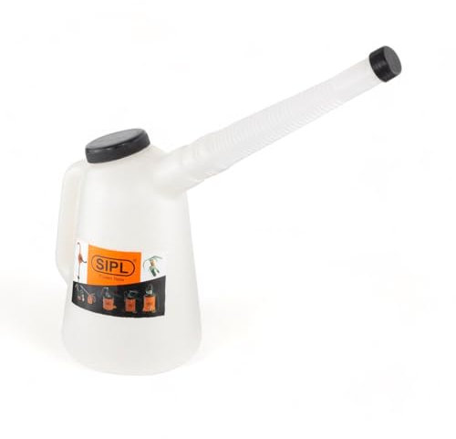 Measuring Jug with Flexi Spout & Lid for Fluid Fuel Oil Petrol Diesel 1L
