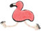 INOOMP Jouet pour Animaux de Compagnie en Forme de Flamant Rose Couineur pour Chiots Jouets pour Chiens de Dessin Animé Jouets en Peluche pour Chiens
