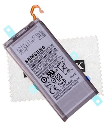 Batteria originale Samsung EB-BA530ABE per Samsung Galaxy A8 2018 (A530F) con panno di pulizia Shlok