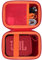 Lebakort Duro Caja Estuche Funda para JBL GO 4 GO 3 Altavoz inalámbrico portátil con Bluetooth (Estuche Rojo)