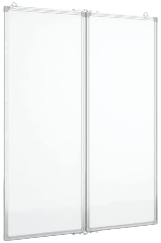 vidaXL Magnetisches Whiteboard Klappbar 80x100x1,7 cm Aluminium