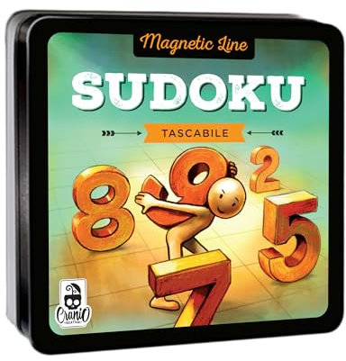 Cranio Creations - Magnetic Line Sudoku, der große Klassiker in magnetischer Taschenausführung, Ausgabe in Italienischer Sprache
