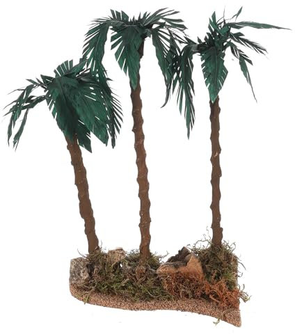 Dreifach-Palme 35x20x15 cm Krippe, 12-15 cm
