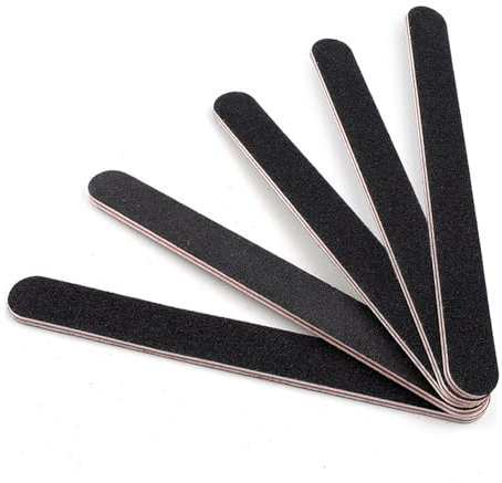 FUZVOL 5 Pcs Professional Nail Files Double Sided 100/180 Grit Nails Emery Board Pet Grooming Tools Manicure Nail Styling Tools for Acrylic Nails and Natural Nails