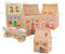 24 Stück Weihnachten Party Geschenkboxen, Weihnachten Geschenktüten, Haus mit Hanfseil, Kraftpapier Süßigkeitskästen, Kraftpapier Süßigkeitskästen, Grußkarten für Süßigkeiten