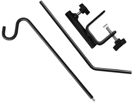 Milisten Outdoor Hook Deck Rail Hook Heavy Duty Deck Hook Fence Deck Hook Clamp on Deck Hangers Deck Bird Feeder Hanger for Railing Fence Hooks Deck Railing Plant Hanger