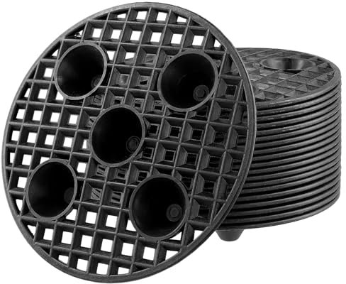 KOHAND 20 Pack 20 x 2.5 cm Plant Level Pot Elevator, Round Plant Flower Pot Holder, Plastic Plant Risers Plant Holder Support Rack for Indoor Outdoor Garden