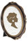 Tone Link. Vintage Oval Picture Frame 8x10 Inch, Luxury Antique Photo Frames with Glass Front, Tabletop Wall Hanging, Walnut