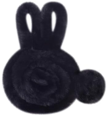 Kunstpelz-Band, Plüsch, Weihnachtsbesatz, Weihnachtsbaum, Wickelbänder, dekorativer pelziger Streifen, weiches Fell, Girlande, flauschige Bastelborte für Urlaub, Party, Schwarz