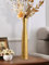 Große goldene Vase, 41,5 cm, schmale Blumenvase, handgefertigte Keramikvase, moderner minimalistischer Stil für Wohnzimmer, Zuhause, Büro, Tafelaufsatz, Tisch, Hochzeitsfeier