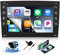 OiLiehu 2+64G Android 13 2 DIN para Renault Megane 2 2003-2009 Pantalla 7 Pulgadas con Carplay/Android Auto/Mirror Link/Bluetooth/GPS FM RDS/WiFi/SWC/EQ + Cámara de Visión Trasera
