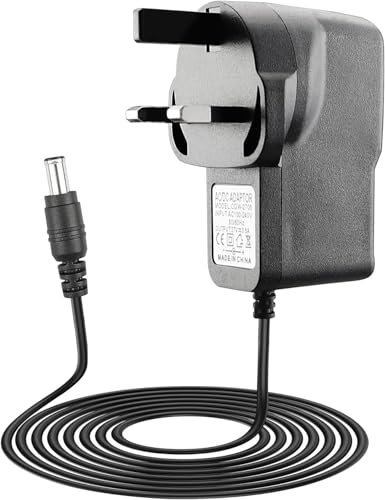 Dozylive 27V 500mA Charger for Gtech AirRam AFT001 AR29 AR30 AR05 K9 MK2 MK1 AR03 ATF27 ATF29, Vacuum Cleaner Power Supply Adapter with 2 Meter Power Cable, Replacement Battery Charger Plug for Gtech