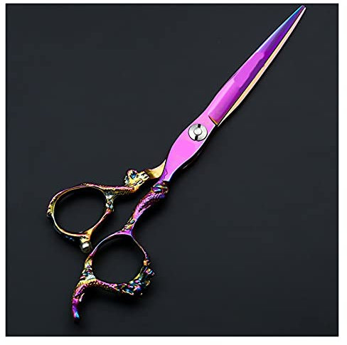 AYCDL Rainbow Pet Hundepflege-Schere, Gerade Schere, Tierhaarschneide-Groomer,Schere Tasche hinzufügen