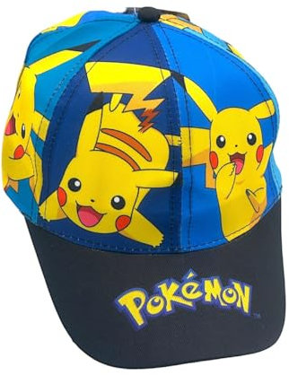 ILS I LOVE SHOPPING Jungen / Kinder Schirmmütze Einstellbare Baseballmütze für Pokemon, blau, Einheitsgröße