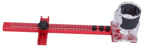 Router Circle Jig, Vielseitiges Holzbearbeitungswerkzeug, Aluminiumlegierung Router Mahling Circle Jig für Rillenschnitte, Mittelschnitzen, Schichtzubehör