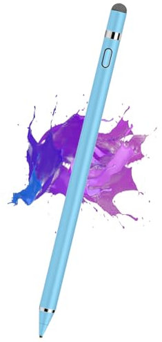 Stylus Pens for Touch Screens, Kenkor Rechargeable Digital Fine Point Active Tablet Pencil, Stylus Pen for iPhone/Android/Apple iPad Pro/Air/Mini/Samsung/Cellphone/Tablet Drawing & Writing - Blue