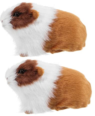 DRESSOOS Lot De 2 Figurines De Hamster en Peluche Réalistes