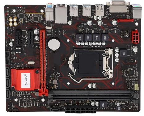 PUSOKEI Placa Base B150M-V3, Ranura para CPU LGA 1151, Memoria 2xDDR4, Compatible con PCIE 3.0, Placa Base para PC para Juegos Micro-ATX