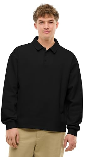 Johnny Urban Poloshirt Herren & Damen - Brandon - Polo Langarmshirt aus Baumwolle & Polyester - Oversized Pullover Unisex - Schwerer Stoff