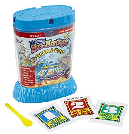 The Original Sea Monkeys - Ocean Zoo - Grow Your Own Pets Science Age 5+ Kit- Includes Eggs, Food, and Water Purifier, Color May Vary