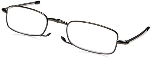 Foster Grant Men's Gideon Folding Rectangular Reading Glasses