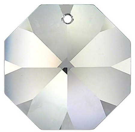 AMBROS - Kristall 62x Regenbogenkristall Oktagon ~ Koppe 14mm 1 Loch Crystal 30% PbO ~ Feng Shui Kronleuchter Lüster