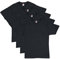 Hanes Men's ComfortSoft T-Shirt (Pack of 4),Black,Large