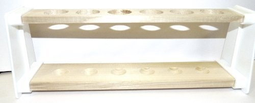 WOODEN TEST TUBE STAND RACK 6 HOLE ALL 22MM