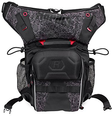 Rapala Unisex-Adult Angeltasche Urban Hip Pack-9L Hüfttasche-Organizer zum Angeln-Für Angelzubehör-Viele Fächer und Haken Tasche, Tarnfarben Schwarz, Einzigartig