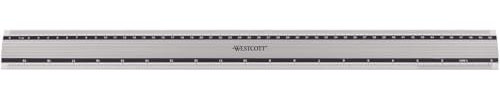 Westcott E-10193 00 Aluminium-Lineal besonders rutschfest, 50 cm, 20 Zoll
